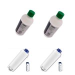Lot de 2 filtres + 2 d�tartrants cafeti�re expresso (5513292811 5513296041 beko delonghi)