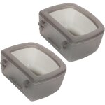Lot de 2 gamelles pour chien pour cages métalliques ou caisses anti - déversement - multifonction - gamelle ... Lot de 2 gamelles pour chien pour cages métalliques ou caisses anti - déversement - multifonction - gamelle ...