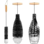 Lot de 2 goupillon bouteille brosses de nettoyage brosse bouteille nettoyage avanc pour bouteilles en ...