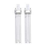 Lot de 2 lampes de dsinfection uv ultraviolettes 11 w pour strilisateur d'aquarium (culot g23)