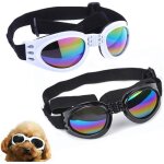 Lot de 2 lunettes de protection pour chien, sangle r�glable, protection des yeux pour voyage, ski, lunettes ...