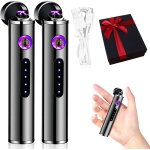 Lot de 2 mini briquet à arc electrique, cadeau pour homme, saint valentin, electrique briquet à rechargeable ... Lot de 2 mini briquet à arc electrique, cadeau pour homme, saint valentin, electrique briquet à rechargeable ...