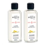 Lot de 2 parfums lampe berger fleur d'oranger