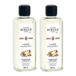 Lot de 2 parfums lampe berger poussi�re d'ambre