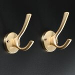 Lot de 2 pat�res murales en m�tal robuste pour manteaux et chapeaux, id�ales pour la cuisine, la salle ...