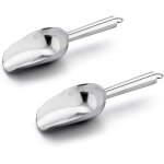 Lot de 2 pelles a glace en acier inoxydable ¿ 22, 5 cm, ustensiles de cuisine et de bar durables pour ...