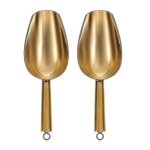 Lot de 2 pelles a glace en acier inoxydable doré ¿ pelle a glace polyvalente, cuillère a farine, pelle ... Lot de 2 pelles a glace en acier inoxydable doré ¿ pelle a glace polyvalente, cuillère a farine, pelle ...