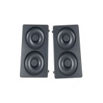 Lot de 2 plaques bagels snack gaufrier croque - monsieur (xa801612 tefal)
