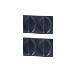 Lot de 2 plaques empanadas gaufrier croque - monsieur (xa800812 tefal)