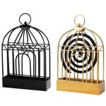 Lot de 2 porte - encens anti moustique, support de bobine anti ¿moustique, forme de cage porte encens ...