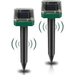 Lot de 2 r�pulsifs solaires a ultrasons pour taupes, campagnols, gaufres, serpents et autres esp�ces