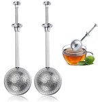 Lot de 2 ressorts de th�i�re (18 cm), passoire a th� en acier inoxydable, th�i�re a boule a pression ...