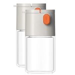 Lot de 2 sali�res et poivri�res, bouteille de contr�le du sel et d'assaisonnement, pots a epices, r�cipients ...