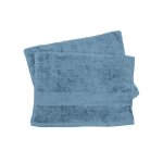 Lot de 2 serviettes invits 30x40 cm douceur bleu ocean 550gr / m2