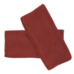Lot de 2 serviettes invit�s en coton 500 gr / m2 30x40 cm lagune brique, par soleil d'ocre