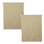 Lot de 2 stores a enroulement hwc - d52, store a enroulement lat�ral, 100x160cm protection solaire opaque ...