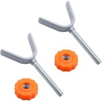 Lot de 2 tiges filet�es extra longues en forme de y pour barri�res de s�curit� pour b�b�