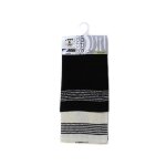 Lot de 2 torchons jacquard noir en coton