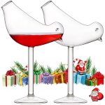 Lot de 2 verres a cocktail - 150 ml - design cr�atif oiseau ensemble de verres a vin pour mariage de ...