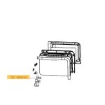 Lot de 2 vis - four, cuisinire (ss - 986856 moulinex, seb)