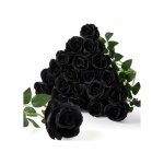 Roses artificielles - lot de 20 - soie velours - 50cm - d�coration mariage et maison