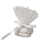 Lot de 20 tulles à dragées bords dentellés Lot de 20 tulles à dragées bords dentellés
