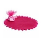 Lot de 20 tulles à dragées bords dentellés Lot de 20 tulles à dragées bords dentellés