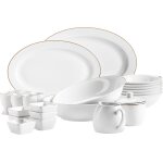Lot de 24 bols a crales, coquetiers, bols, sucrier, pots a lait, bols a sauce et plateaux de service ...