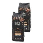 Lot 2x caf� en grains 100% arabica - paquet 500g