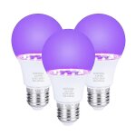 Lot de 3 ampoules uv fluorescentes 10 w e26 pour Lot de 3 ampoules uv fluorescentes 10 w e26 pour