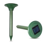 Lot de 3 anti - taupes solaires a ultra - sons protection 1200 m