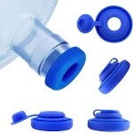 Lot de 3 bouchons pour bouteilles d'eau de 14, 7 litres, bouchons de rechange en silicone, bouchons anti ...
