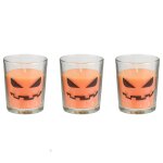 Lot de 3 bougies parfumées vanille halloween candy Lot de 3 bougies parfumées vanille halloween candy