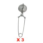 Lot de 3 boules a thes diffusion 0634154901557 boisson chaude pro cuisine salon degustation ustensile ...