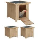 Lot de 3 clapiers en bois pondoirs pour poules nichoirs avec fond Lot de 3 clapiers en bois pondoirs pour poules nichoirs avec fond