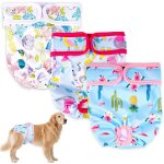 Lot de 3 couches s pour chien - culottes très absorbantes pour animaux de compagnie femelles - couches ... Lot de 3 couches s pour chien - culottes très absorbantes pour animaux de compagnie femelles - couches ...