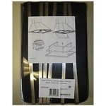 Lot de 3 filtres charbon + fixations ak550ae1 hotte (71x0729 as0062460 de dietrich)