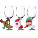 Lot de 3 housses de verre a vin en forme de gnome de noël, sacs en verre a vin a longue barbe du père ... Lot de 3 housses de verre a vin en forme de gnome de noël, sacs en verre a vin a longue barbe du père ...