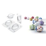Lot de 3 moule oeuf de paques plastique 6 / 7 / 8 cm
