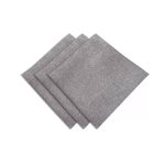 Lot de 3 serviettes de table 45x45 bella gris