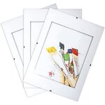 Lot de 3 sous verre photo sans cadre a4 - 21x29. 7 cm - vitre en plexi