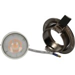 Lot 3 spots acier encastrables orientables ruby module 5w 400lm blanc chaud