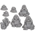 Lot de 3 statuettes bouddha chinois magneticland