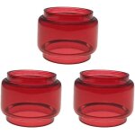 Lot de 3 tubes en verre a bulles multicolores pour smok tfv12 prince rta - tubes en verre de rechange ...