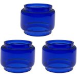 Lot de 3 tubes en verre de rechange pour geekvape zeus dual / zeus x mesh / zeus subohm rta (bleu)[z2013] ...