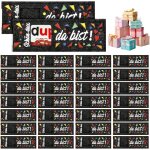 Lot de 30 botes cadeau en feutre avec inscription  schn dass du da bist  - pour cadeau de remerciement, ...