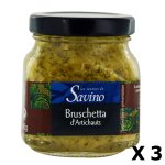 Lot 3x bruschetta d'artichauts - les saveurs de savino - pot 140g Lot 3x bruschetta d'artichauts - les saveurs de savino - pot 140g