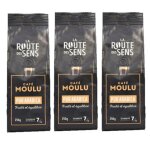 Lot 3x café moulu 100% arabica - paquet 250g Lot 3x café moulu 100% arabica - paquet 250g