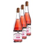 Lot 3x cidre de lzergu artisanal ros - bouteille 750ml