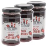 Lot 3x confiture de duo de cerises - pot 265g